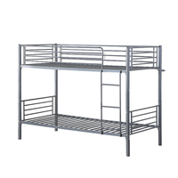 Lit à deux étages en métal, lit Loft, lit Double, Queen Size, en acier, mobilier de lit superposé, personnalisable, OEM, ODM
