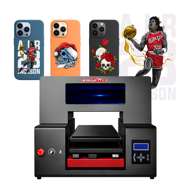 Kingjet A3 Size Dx5 Head Uv Flatbed Ceramic Decal Printing Machines Uv Printer