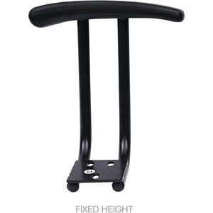 Bras en T fixes noirs Alera pour chaises et tabourets de bureau des séries Interval et Essentia - Product Image 2