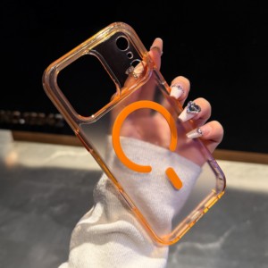 เคสโทรศัพท์มือถือแบบแม่เหล็กป้องกันการกระแทก ผลิตจากวัสดุ TPU+PC แบบด้านใส ป้องกันเลนส์กล้อง สำหรับ iPhone 17 Pro Max - Product Image 1