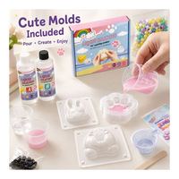 Kit de silicone liquide souple à durcissement rapide Taba Gel avec formes d'animaux, colorants, accessoires manuels et emballage AM2026 – Vente directe usine