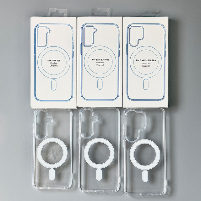 SmartjoyC010 Acrylic Transparent Magnetic case for Samsung S23 S24 S25 S26 Ultra Plus for iPhone 11~17 Pro Max clear case