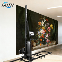Imprimante murale verticale 3D automatique portable Faith New haute résolution avec tête DX7, encre UV et écran tactile pour la décoration intérieure