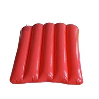 Matelas flottant gonflable en PVC personnalisé pour piscine, motif frites, avec certification EN-71 et impression CMYK pour la publicité