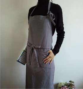 Logo personnalisé Simple jardinage hommes et femmes coton <span class=keywords><strong>chanvre</strong></span> tablier cuisson peinture cuisine ongles tablier - Product Image 3