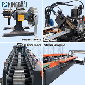 2025 nouveau goujon en métal et rouleau de canal de fourrure de piste formant la <span class=keywords><strong>Machine</strong></span> 60*27 28*27 profil en métal à grande vitesse faisant la <span class=keywords><strong>Machine</strong></span> - Product Image 3