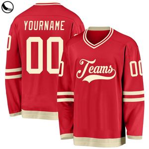Maillot de hockey sur glace personnalisé BETHERIVAL, broderie en twill, pour l'international - Product Image 1