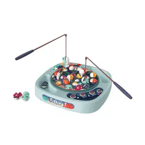 Juego de mesa de pesca para niños, juego de mesa con música y luz, pez pequeño, juguetes interactivos para padres e hijos