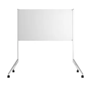 Vente en gros de tableau blanc mobile double face à 360 degrés B-DM31 support magnétique mobile effaçable à sec tableau blanc tableau blanc sur roues