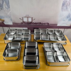 Yolecen Wholesale Four-Compartment Stainless Steel Seasoning <strong>Box</strong> Thickened Japanese Eight-Flavor Seasoning Jar 621 <strong>Herb</strong> Tools - Product Image 4