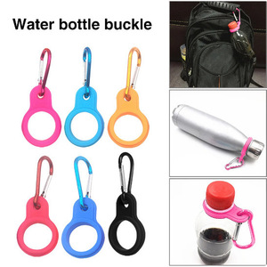 Hebilla para Botella de Agua, Gancho de Silicona Tipo Mosquetón, Equipo Resistente para Senderismo al Aire Libre - Product Image 2
