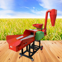 Broyeur de paille diesel, mini hacheuse de fourrage, concasseur de paille pour volailles, animaux, bétail, fabrication d'aliments, déchiqueteuse d'herbe, hacheuse d'ensilage