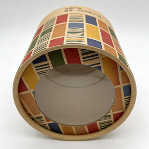 Factory Direct High Quality Round Paper Cylinder <b>Box</b> With <b>Clear</b> Window Custom Design Packaging For <b>Gift</b> And Tea - Product Image 3