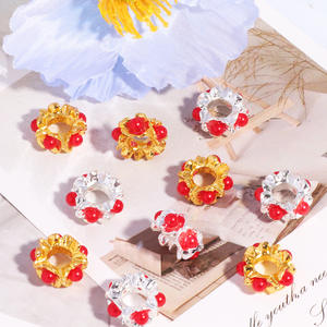 Cuentas Espaciadoras de 15 mm para Manualidades, Cuentas para Hacer Joyas, Aretes, Pulseras, Accesorios, Cuentas Espaciadoras Sueltas de Estrás, Forma Irregular GY - Product Image 6