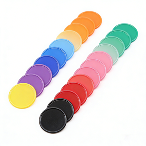 Fichas de Recompensa Redondas de Plástico Personalizables con Diseños Coloridos, Aptas para Juegos de Mesa y Bandejas de Fichas de Póker - Product Image 3