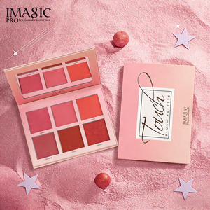 <span class=keywords><strong>Palette</strong></span> de fards à joues IMAGIC, haute pigmentation, 6 couleurs, vente en gros, prix bas, fournisseur de cosmétiques, livraison directe pour la revente - Product Image 1