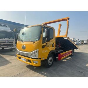 Camion <span class=keywords><strong>de</strong></span> dépannage à plateau plat FAW 4X2 |   Camion <span class=keywords><strong>de</strong></span> sauvetage routier hydraulique, prix direct usine - Product Image 1