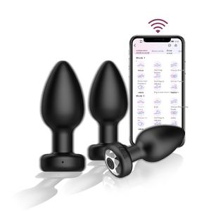 Diamante nero femmina ricarica APP 10 modalità telecomando vibrante Plug G-Spot anale masturbazione sesso giocattolo all'ingrosso - Product Image 5