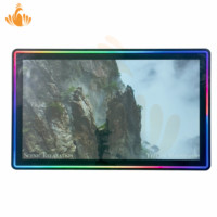 Moniteur à écran tactile LCD à lunette en aluminium capacitif vertical de 27 pouces