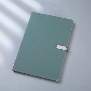 Modern Business Gift Set With PU Leather Notebook Pen And Water Bottle In Green <b>Box</b> Personalized Corporate Present Custom Logo - Product Image 3
