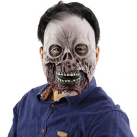 Heap face-masque réaliste pour les personnes âgées, masque d'halloween pour les fêtes en plein air, le festival effrayant pour les hommes
