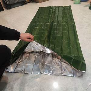 Kantong tidur esensial bertahan hidup darurat mendaki berkemah luar ruangan tahan angin PE awet tahan air ringan portabel - Product Image 5