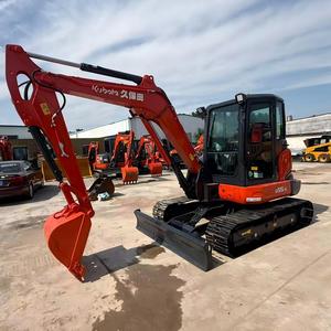 Mini-excavatrice Kubota U55-5 d'occasion de haute qualité, 5,5 tonnes, à bras oscillant zéro, peinture d'origine usine, excavatrice bien entretenue - Product Image 1