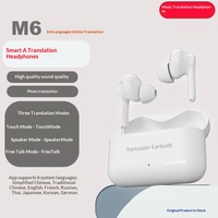 Casque de traduction sans fil intelligent avec IA, 144 langues, réduction du bruit, chargement Type-C, compatible Android/iOS