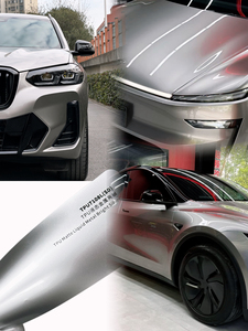 <span class=keywords><strong>Vinilo</strong></span> Metalizado TPU Mate, Color Plateado Brillante, <span class=keywords><strong>para</strong></span> Automóviles, Antiarañazos, Autoregenerable - Product Image 1