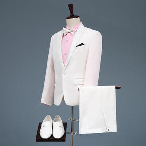 <span class=keywords><strong>Costume</strong></span> pour <span class=keywords><strong>homme</strong></span> ensemble trois pièces <span class=keywords><strong>2021</strong></span> nouveau Blazer élégant hôte Slim Fit garçons d'honneur marié vêtements de cérémonie à la mode simple boutonnage fermeture éclair braguette - Product Image 2