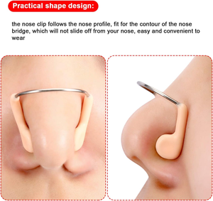 Pinza Nasal de Silicona <span class=keywords><strong>para</strong></span> Natación, Pinza Nasal de Competición y Entrenamiento, Pinza Nasal Antideslizante con Alambre de Acero - Product Image 2