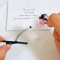 Individuell gestaltete, lustige Acryl-Sprossen-Haarspangen, Kpop-Giveaways, Federclips, Rave-Sprossen, Party-, Konzert-, Festival-Geschenk