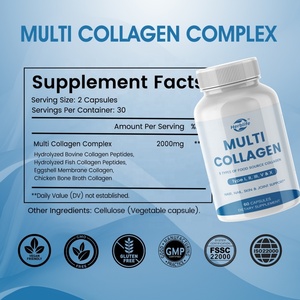 Suplementos de Colágeno Marino en Cápsulas, Péptidos de Colágeno Hidrolizado, para el Cuidado de la Piel y el Cabello, Venta al por Mayor, OEM, ODM - Product Image 3