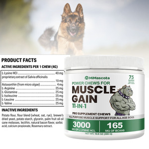 Friandises pour la prise de masse musculaire chez le chien, <span class=keywords><strong>gain</strong></span> de poids, récupération de la force, renforcement musculaire, santé immunitaire, santé globale, haute teneur en protéines - Product Image 2