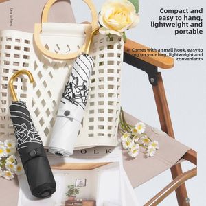 Sombrilla Plegable Ultraligera de Alta Gama, Diseño Moderno con Protección UV de Vinilo para Días Soleados - Product Image 5