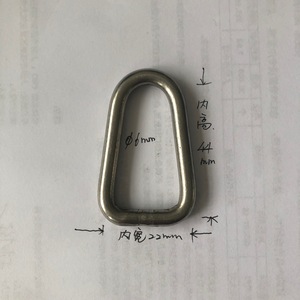 Anillo de Elevación Tipo D de Acero Inoxidable Eda, 43 mm de Ancho Interior, Uso General - Product Image 2