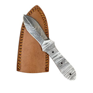 Cuchillos de Acero de Damasco Personalizables de Alta Calidad, OEM, de Alto Rendimiento, con Hoja Fija Recta de Punta Caída y Espiga Completa - Product Image 1