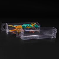 Boîte transparente en acétate De plastique pour la pêche, emballage De leurre en vinyle, Transparent au PET, 10 unités