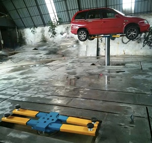 Beijing WS High Load 4T Two Post Underground Car Lift Hydraulic <strong>Auto</strong> Hoist X-Type 4-Arm Stable Support Flush Ground Max - Product Image 3
