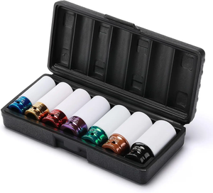 7PC 1/2 "chrome vanadi thép Chrome kế<span class=keywords><strong>t</strong></span> thúc OEM bánh xe Nut bảo vệ ổ cắm bộ - Product Image 6