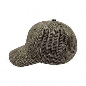 หมวกเบสบอลปักโลโก้แบบกำหนดเอง ผ้าทวิลลายก้างปลา สำหรับผู้ชายและผู้หญิง - Product Image 2