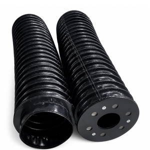 Soufflet cylindrique en caoutchouc sur mesure pour usine, soufflet <span class=keywords><strong>accordéon</strong></span> rond en caoutchouc, couvercle de soufflet rond pour machine CNC - Product Image 1