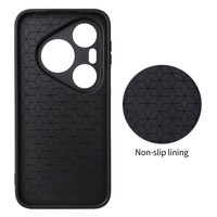 Étui de téléphone en cuir à adsorption magnétique en fibre de carbone TPU pour Huawei Pura 90 Pro Max 80 Ultra, coque antichoc