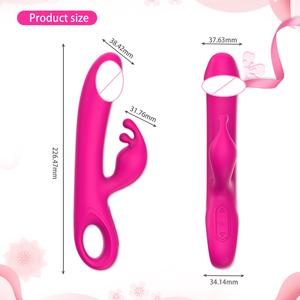 Vibratore Ylove a Doppio Motore in Silicone Liquido a Forma di Coniglio per Punto G con 10 Modalità di Velocità, Impermeabile IPX7 e Ricaricabile USB per Donne - Product Image 2