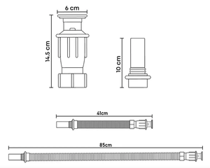 Chrome chậu rửa cải tạo bấm vào <span class=keywords><strong>Pop</strong></span> <span class=keywords><strong>Up</strong></span> ống cống linh hoạt - Product Image 5