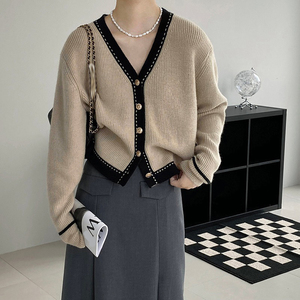 2024 Spring Women <strong>Long</strong> Sleeve Sweater <strong>Cardigan</strong> <strong>Line</strong> Solid Single Breasted Sweater <strong>Cardigan</strong> - Product Image 1