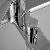 Ensemble de robinetterie de douche murale en laiton populaire avec douchette à main et kits de pommeaux de douche pour salle de bain