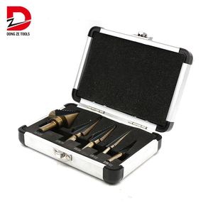 Bộ mũi khoan bước titan & coban HSS 5 chiếc, cán thẳng, thép kim cương, dùng cho gỗ, nhựa, hệ mét - Product Image 4