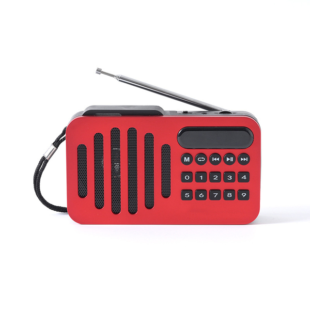 High Quality Sound Portable Solar Rechargeable Multiband FM BT Radio Support USB TF Radio Speaker Built-in Stereo Pocket Radio