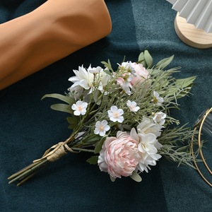 Bouquet de pivoines artificielles Hanni, fleurs roses pour la décoration de mariage et de la maison CF01066 - Product Image 3